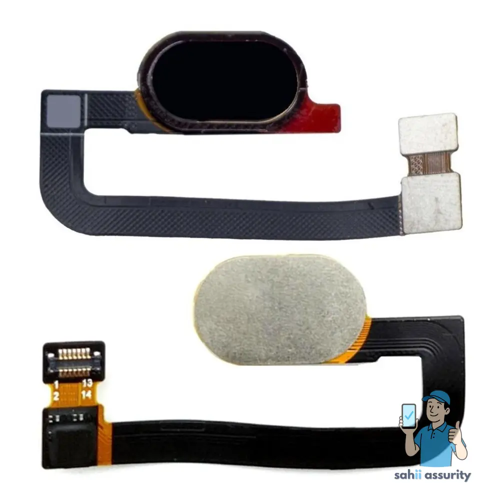 Fingerprint Sensor with Flex Cable for Motorola Moto G5S Plus Black